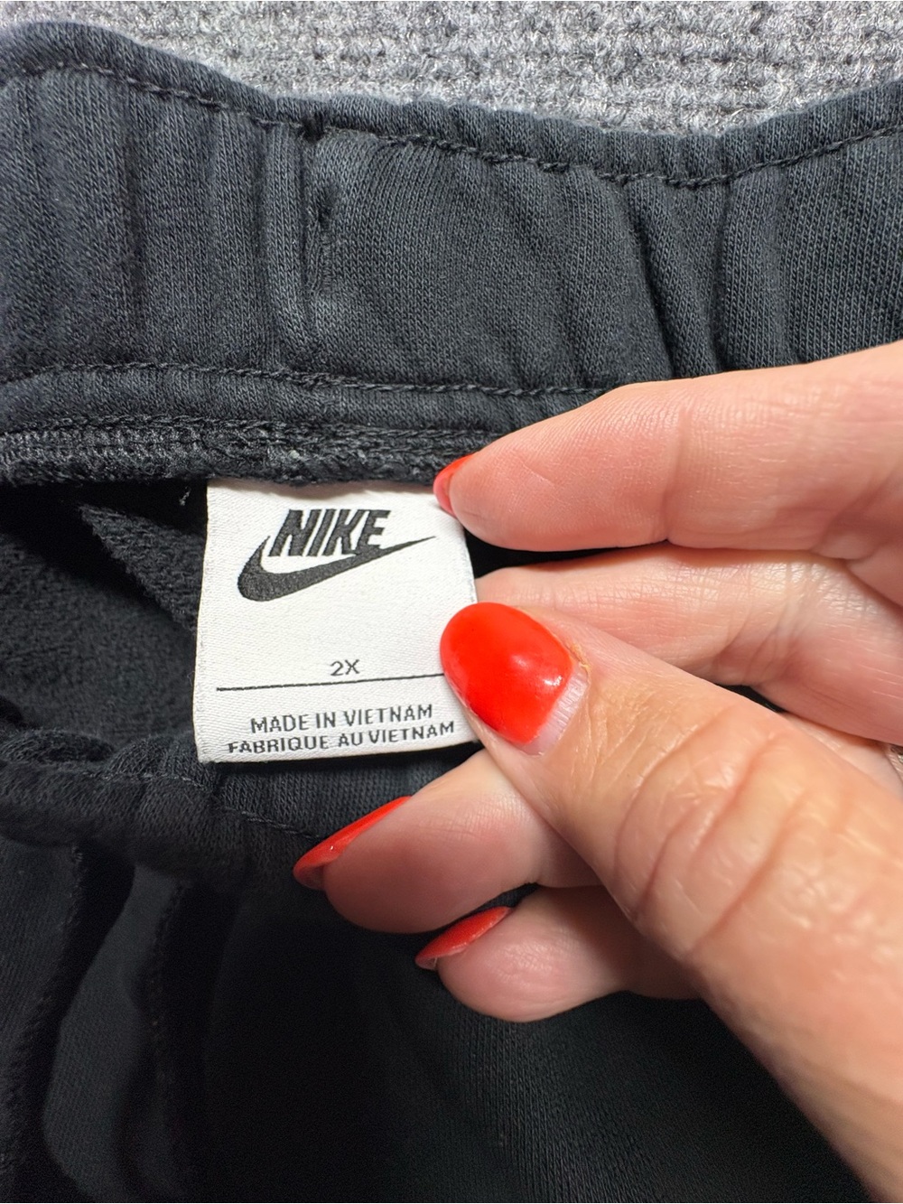 Nike Womens Black Fleece Jogger Pants size 2X - Picture 3 of 7